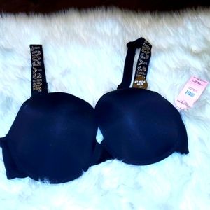Juicy Couture Black 38DD Bra Sexy Push Up